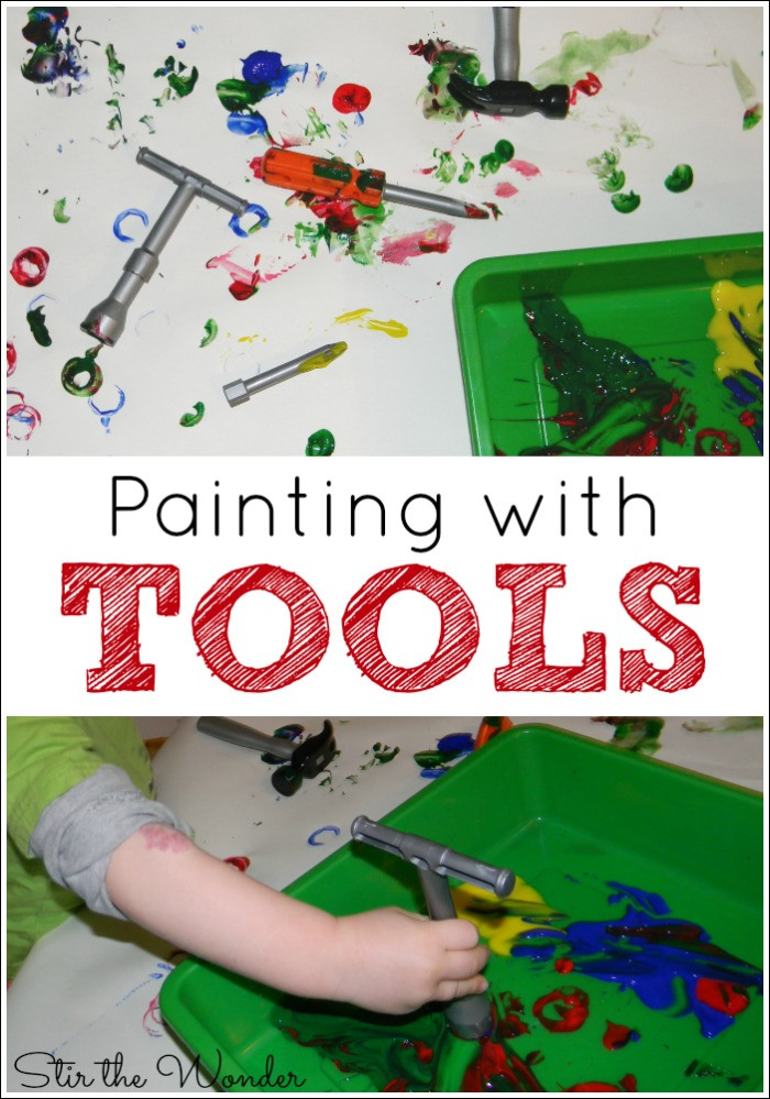 Art And Craft Activities For Toddlers
 Painting with Tools