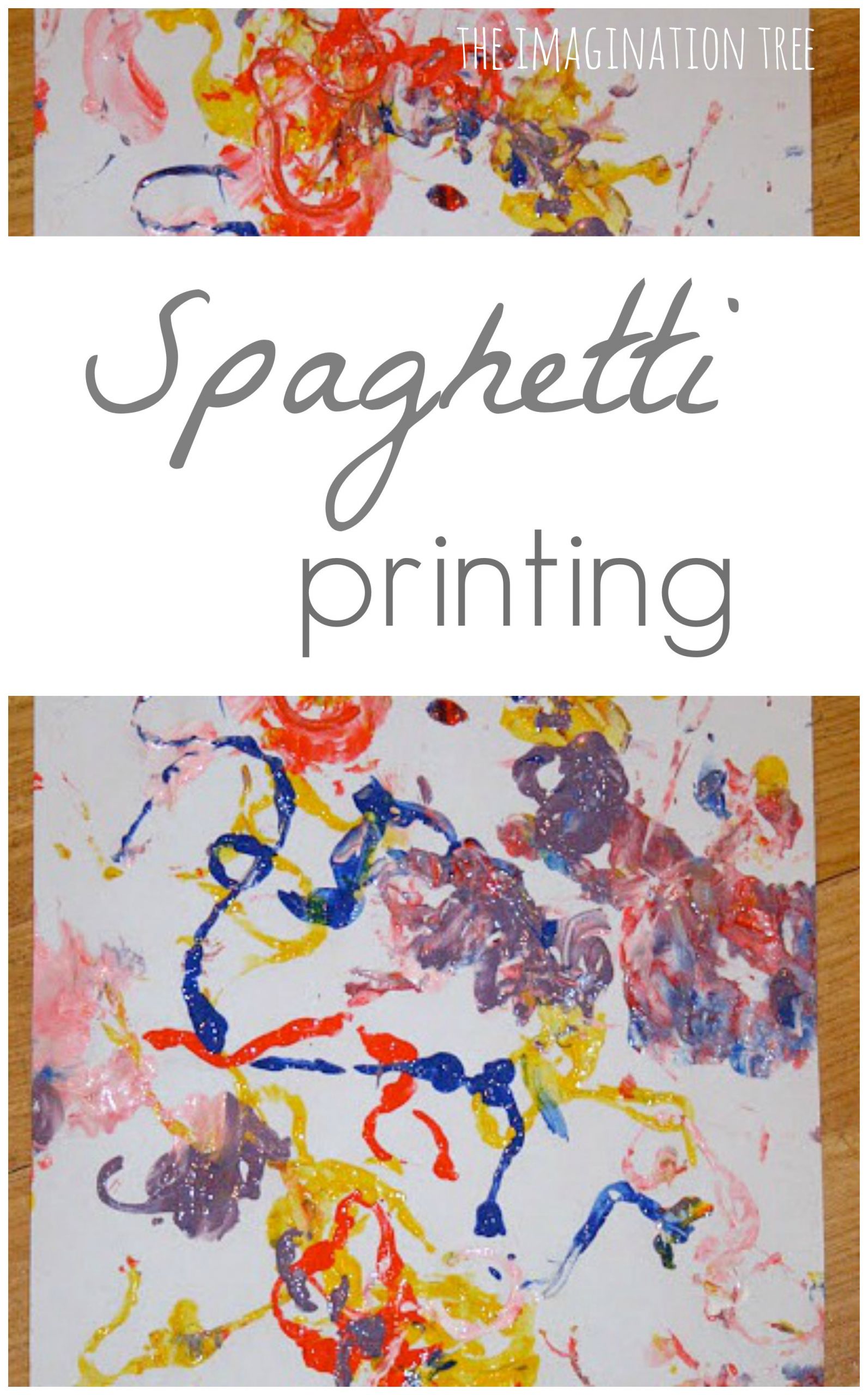Art And Craft Activities For Toddlers
 Printing with Spaghetti The Imagination Tree