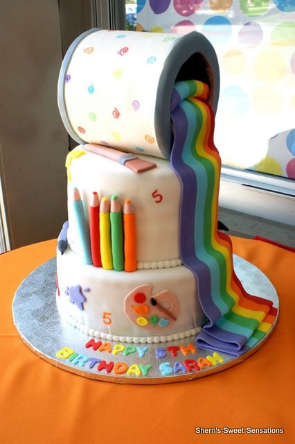 Art Birthday Cake
 Art theme birthday cake