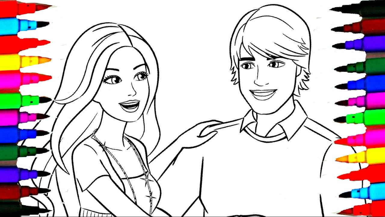 Art Coloring Pages For Kids
 Coloring Pages BARBIE l Drawing Pages to Color for Kids l