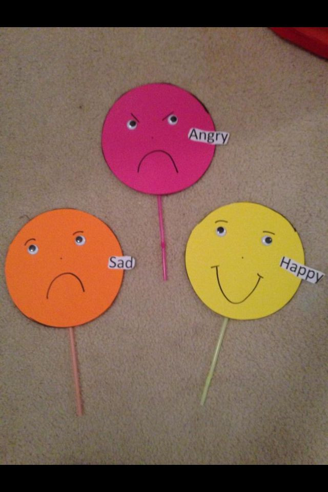 Art Craft For Preschool
 feeling and emotions hand puppets craft activity