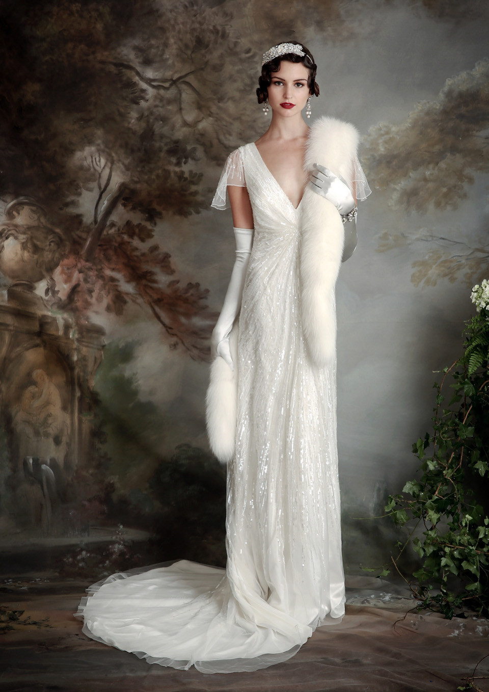Art Deco Wedding Dress
 Eliza Jane Howell Elegant Art Deco Inspired Wedding
