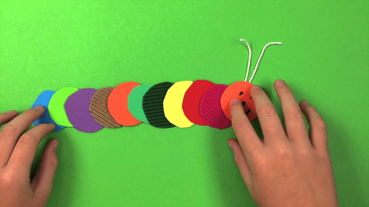 Arts And Crafts For Toddlers
 How to make a Caterpillar very easy craft project