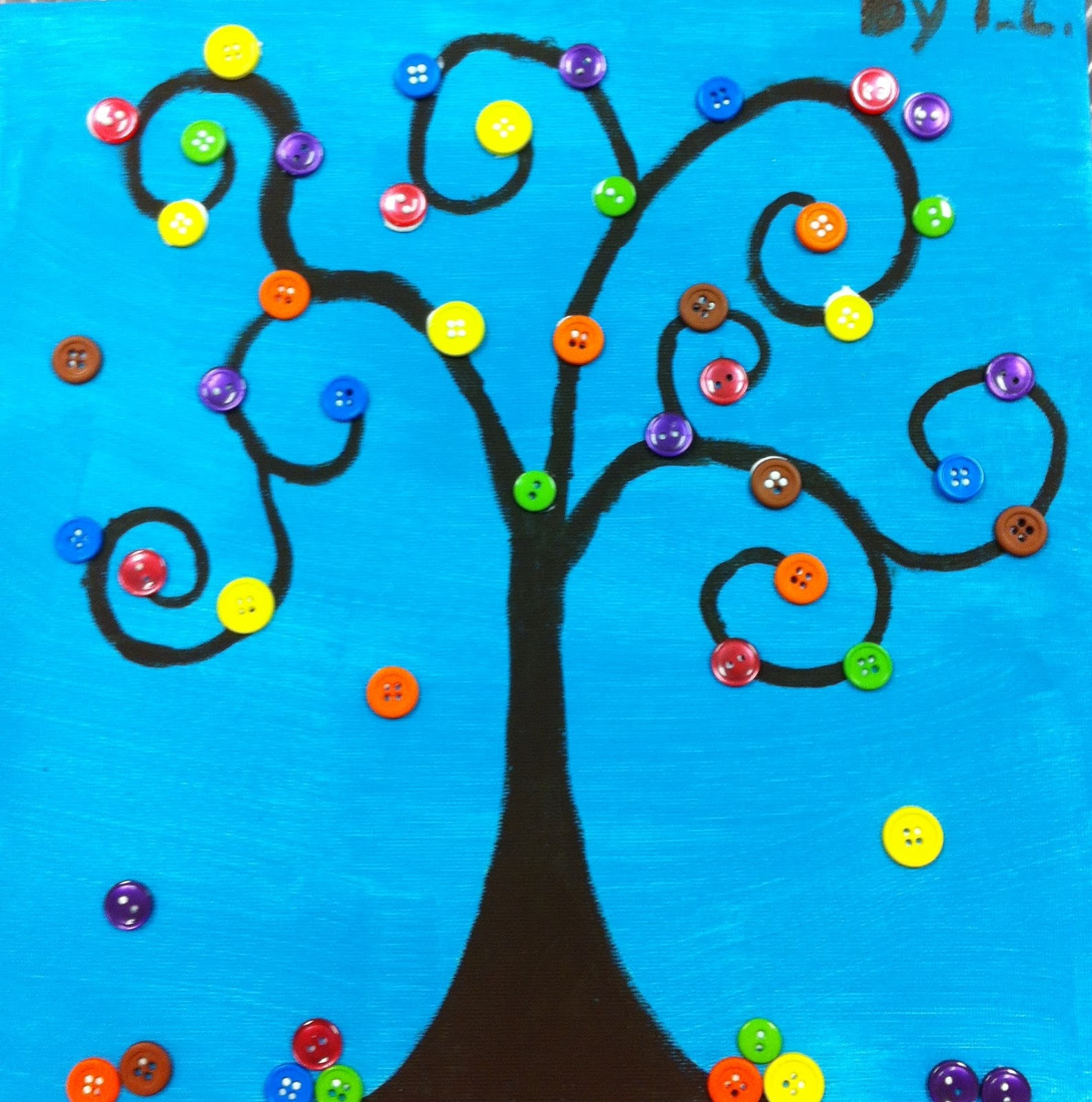 Arts And Crafts For Toddlers
 Angela Anderson Art Blog Button Trees Kids Art Class