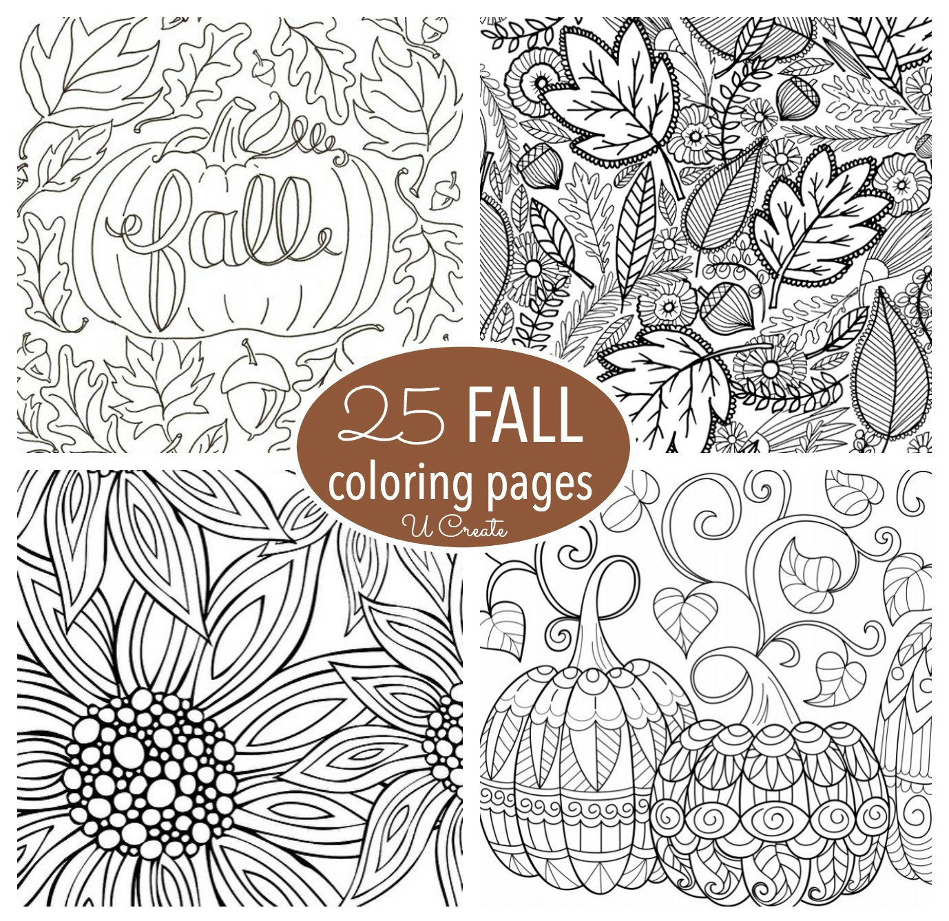 Autumn Coloring Pages For Adults
 Free Fall Adult Coloring Pages U Create