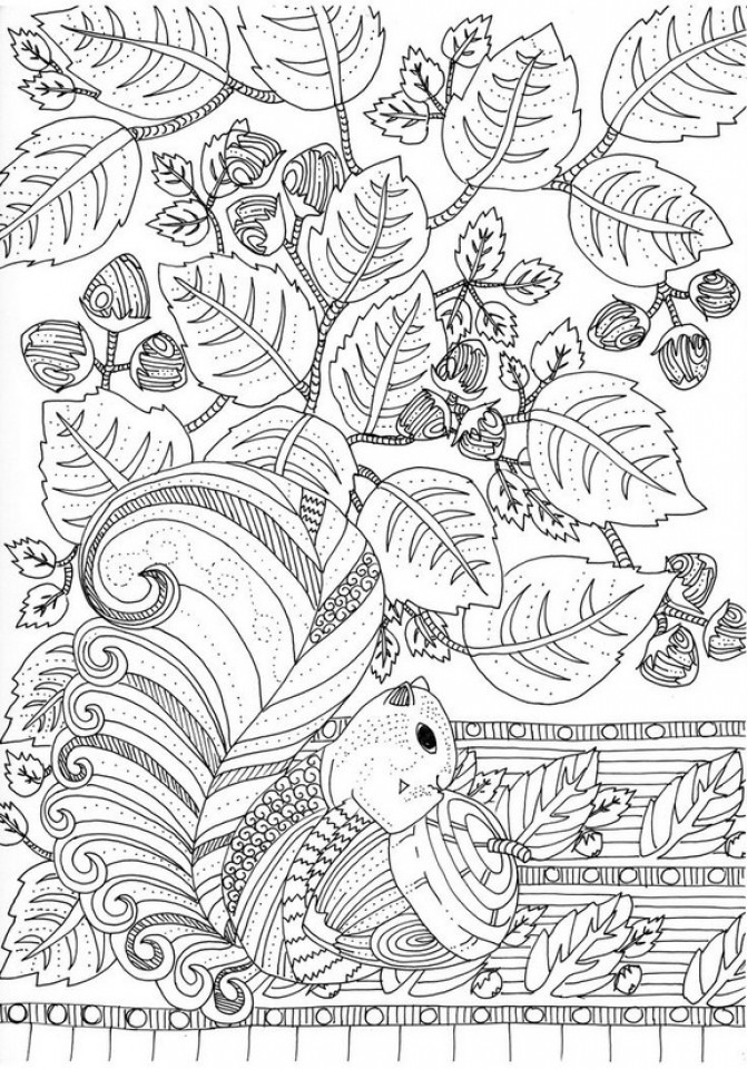 Autumn Coloring Pages For Adults
 Fall Coloring Pages for Adults Best Coloring Pages For Kids