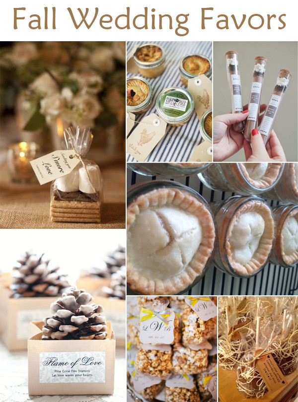 Autumn Wedding Favors
 Falling In Love With These Great Fall Wedding Ideas