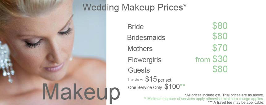 Average Cost Of Wedding Makeup
 Larissa Denham Prices Page