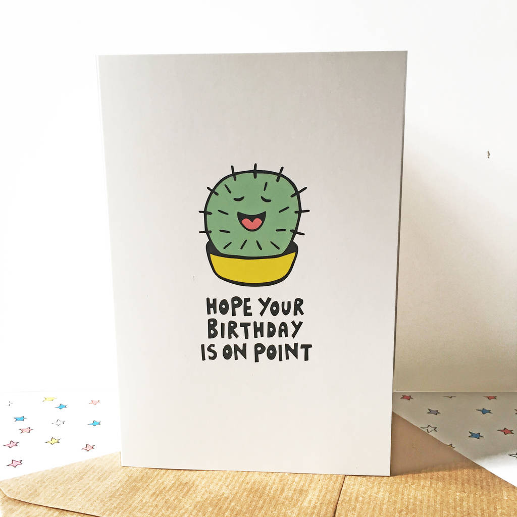 Awesome Birthday Cards
 cactus birthday card cool birthday card by ladykerry