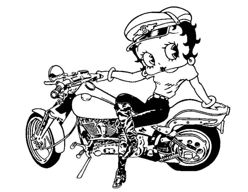 Awesome Coloring Pages For Boys
 Awesome Betty Boop Coloring Pages for Boys Free
