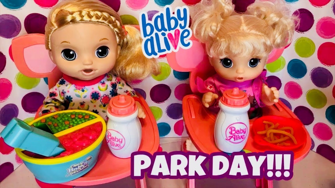 Baby Alive Snackin Noodles
 Baby Alive sweet tears and snackin noodles park day baby