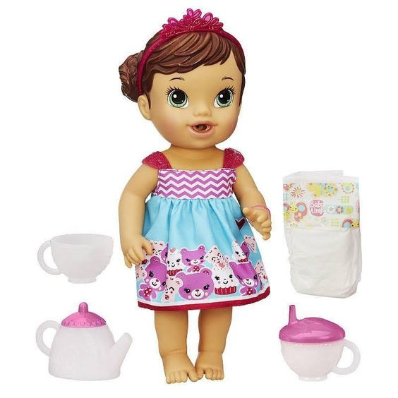 Baby Alive Tea Party Doll
 Baby Alive Lil Sips Baby Has a Tea Party Doll Brunette