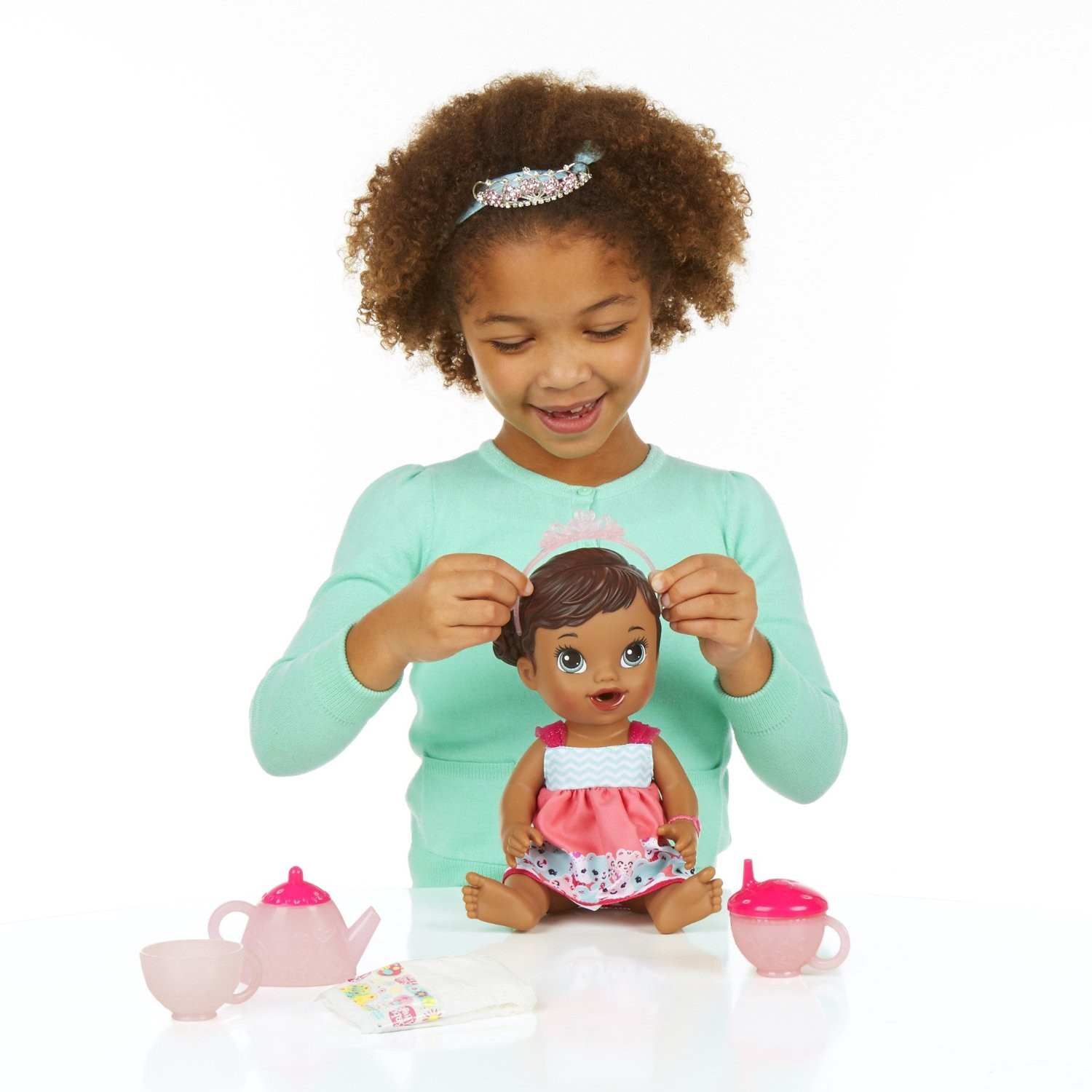 Baby Alive Tea Party Doll
 Baby Alive Lil’ Sips Baby Has a Tea Party Doll African