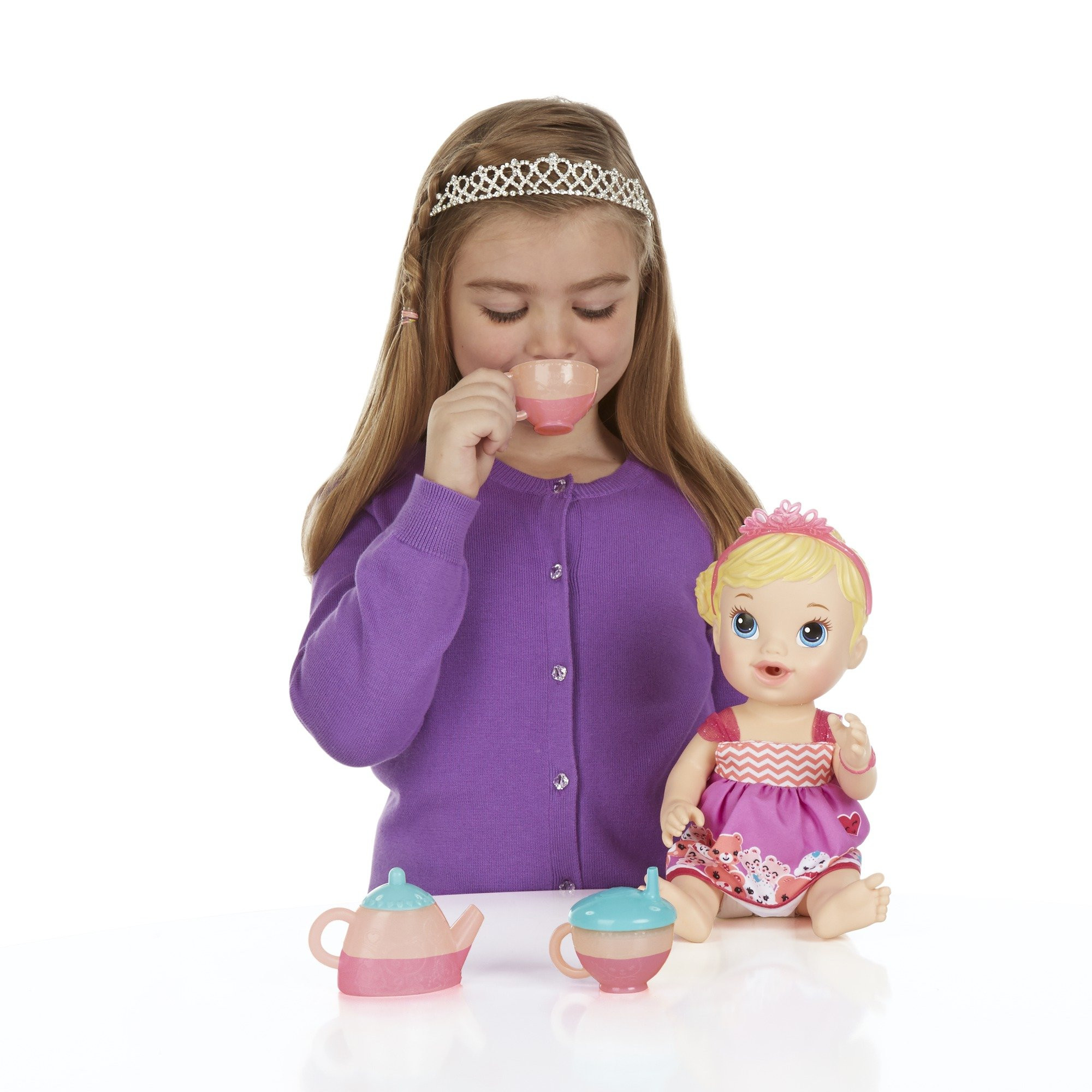 Baby Alive Tea Party Doll
 Baby Alive Lil Sips Baby Has a Tea Party Doll Blonde