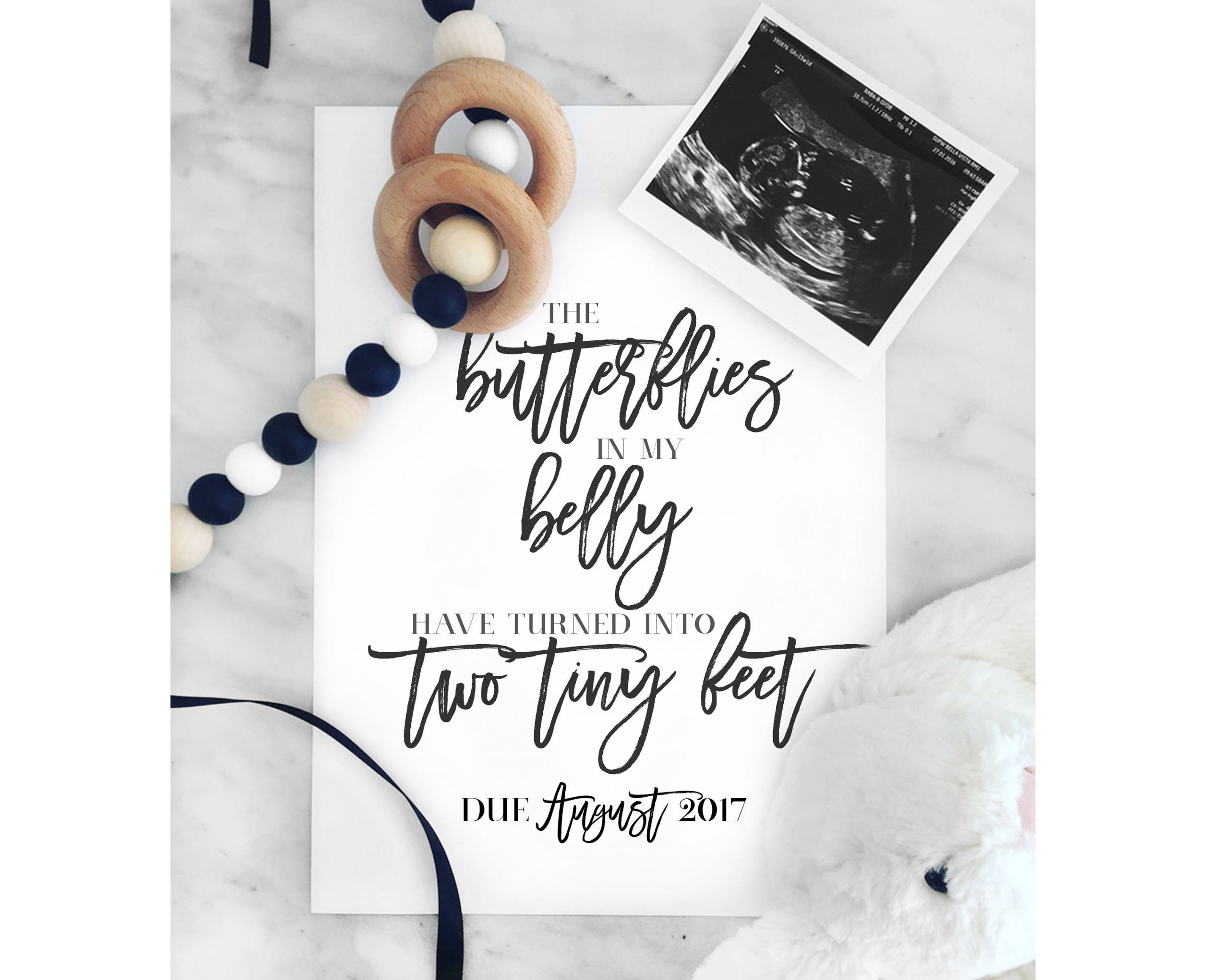 Baby Announcement Quote
 Pregnancy Announcement Inspirational Quote Poster