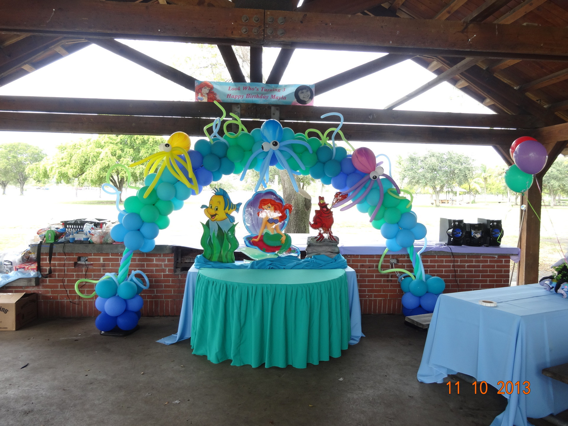 Baby Ariel Birthday Party
 Party Rental Little Mermaid Ariel Decoration