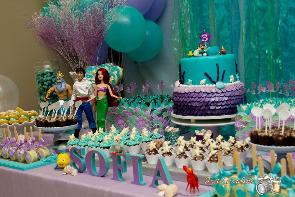 Baby Ariel Birthday Party
 The Little Mermaid Birthday Party Ideas