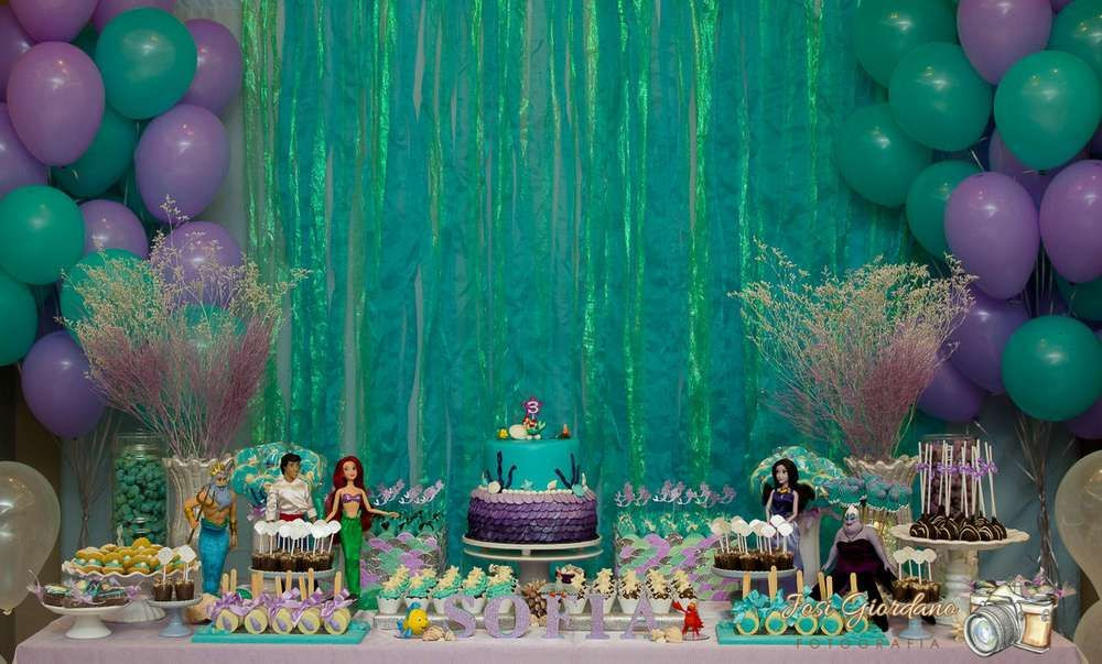 Baby Ariel Birthday Party
 The Little Mermaid Birthday Party Ideas in 2019