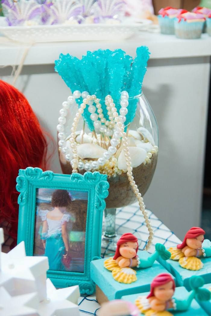 Baby Ariel Birthday Party
 The Little Mermaid themed birthday party with Lots of Cute