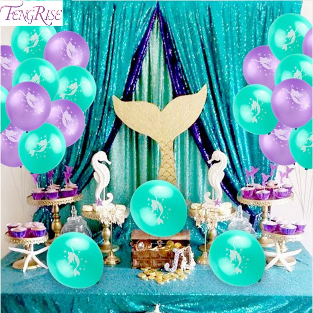 Baby Ariel Birthday Party
 FENGRISE Mermaid Party Wedding Decoration Baby Shower