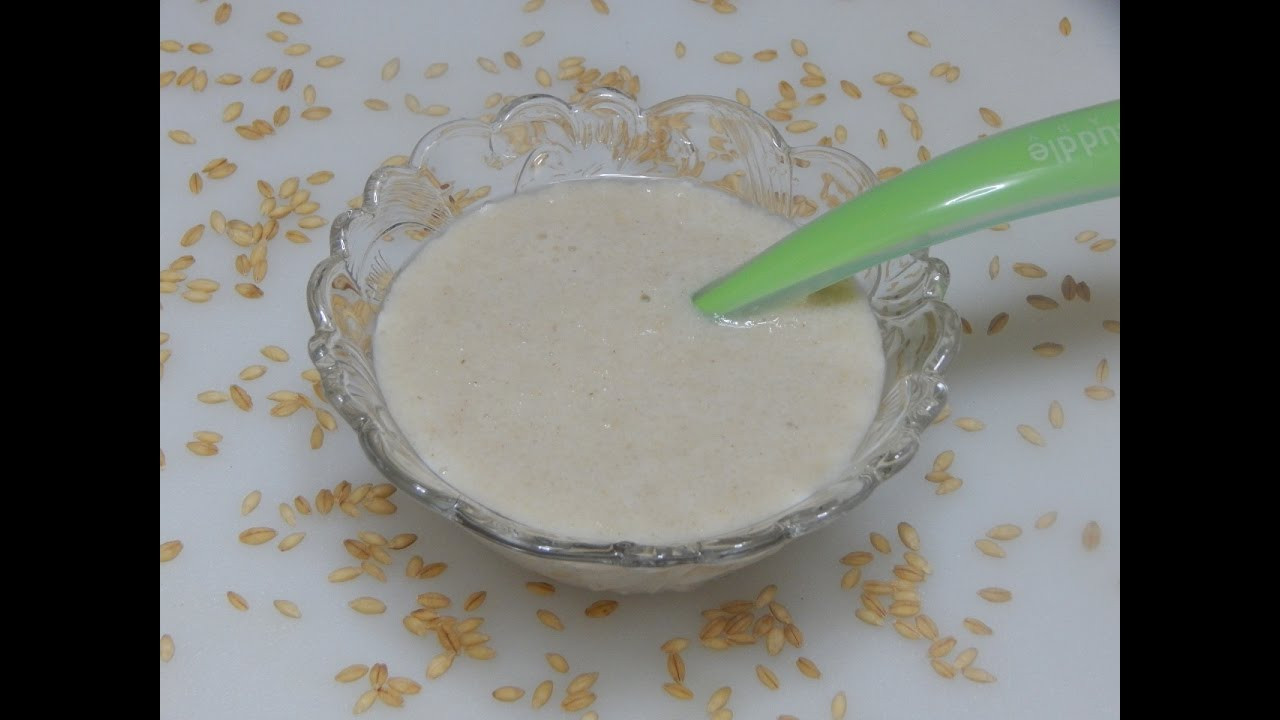 Baby Barley Cereal
 Healthy Baby Food Recipe How to Make Barley Cereal