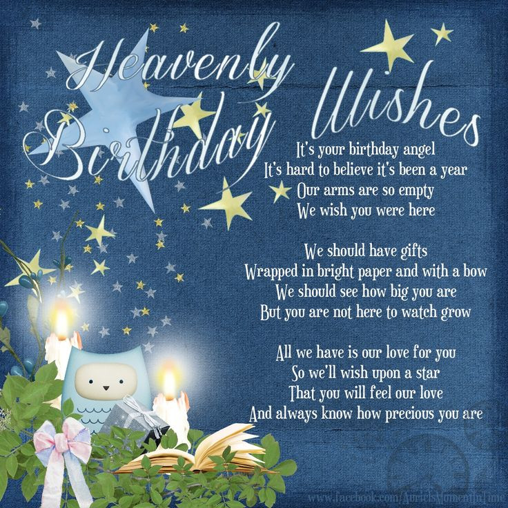 Baby Birthday In Heaven Quotes
 Heavenly Birthday Wishes