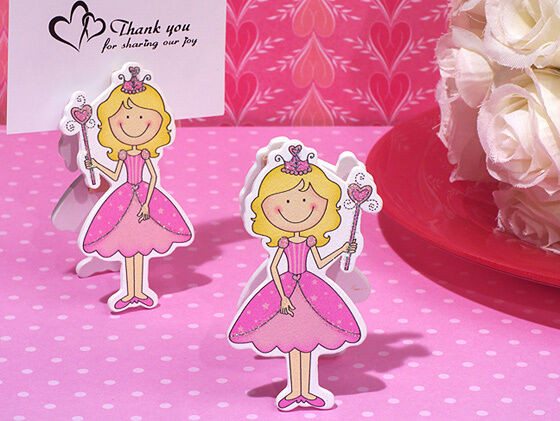 Baby Birthday Party Place
 Pink Fairy Princess Baby Shower Birthday Party Place Card