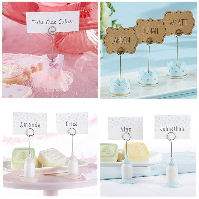 Baby Birthday Party Place
 6pcs Cute Place Card Holder Baby Shower Baby Kits Birthday