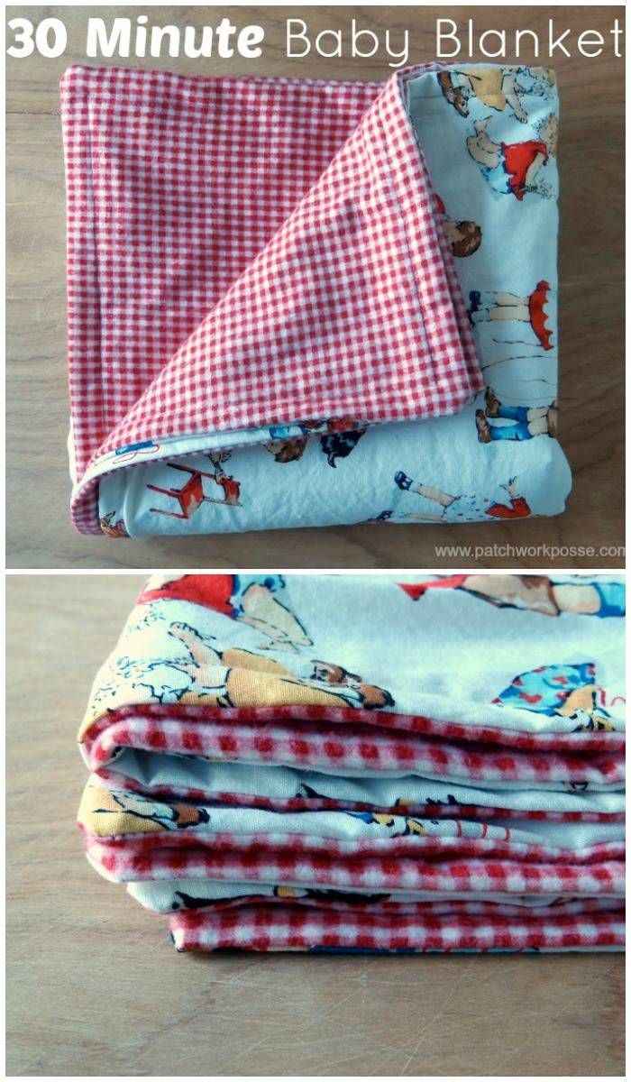 Baby Blankets DIY
 30 Minute Baby Blanket