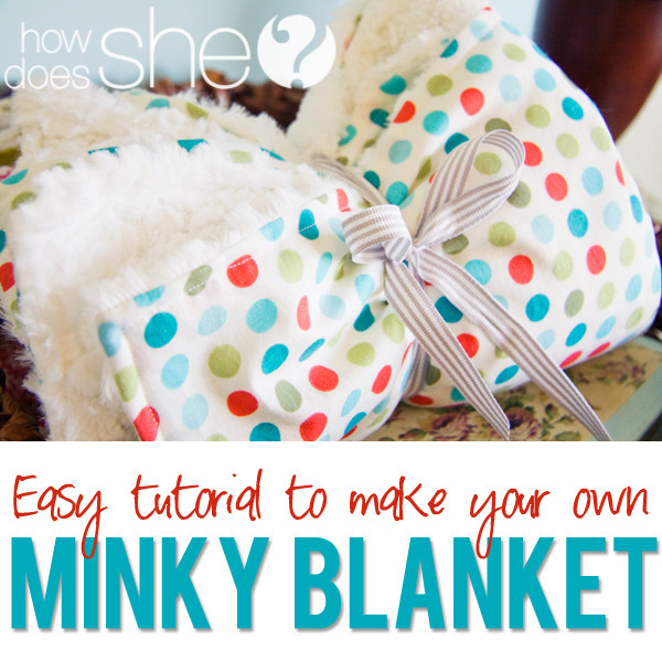 Baby Blankets DIY
 Cotton Print and Minky Blanket The Best Baby Blanket