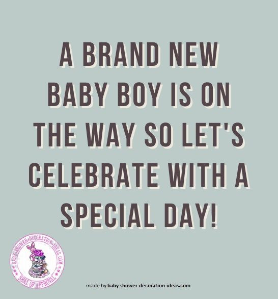 Baby Boy Quotes For Baby Shower
 baby shower saying for a boy Sayings