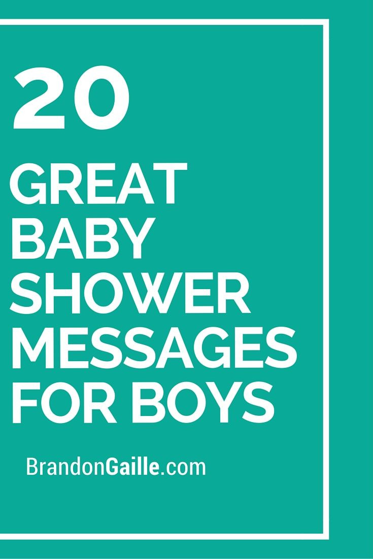 Baby Boy Quotes For Baby Shower
 20 Great Baby Shower Messages for Boys