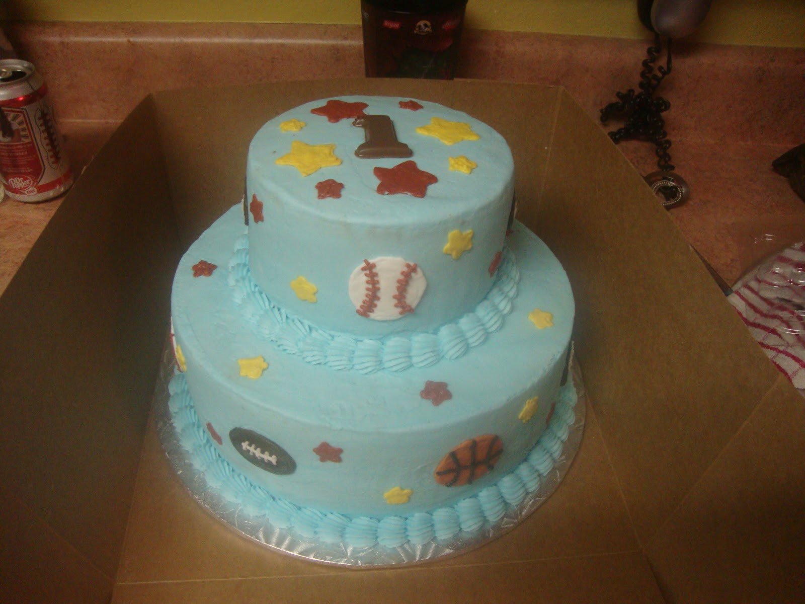 Baby Boys 1St Birthday Cake
 Charity s Sunshine Sweets BABY BOY S 1ST BIRTHDAY CAKE