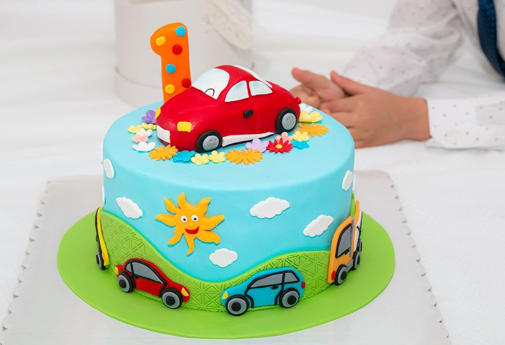 Baby Boys 1St Birthday Cake
 Car Cake