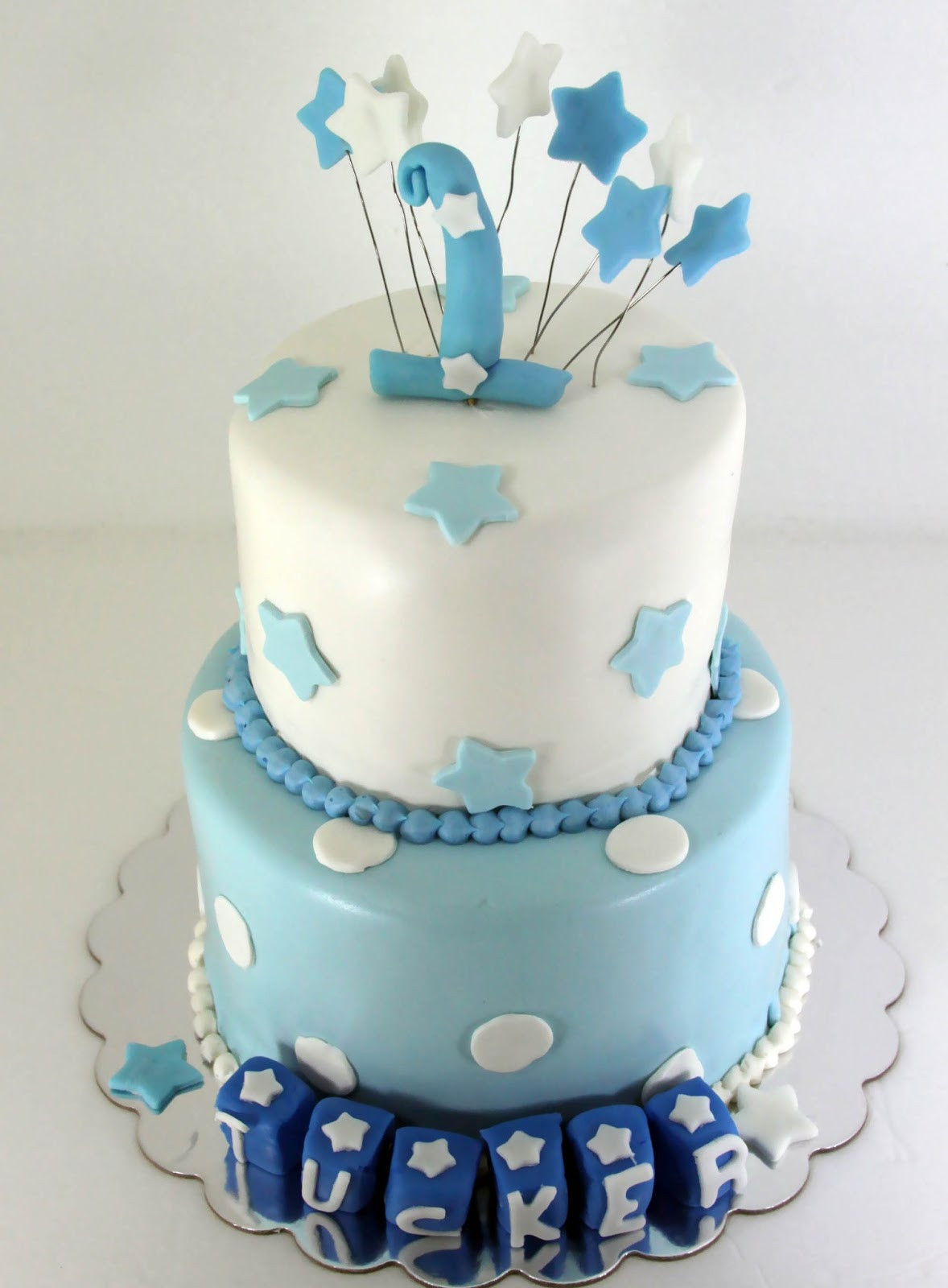 Baby Boys 1St Birthday Cake
 Tastefully Done Baby Boy Blue 1st Birthday Cake