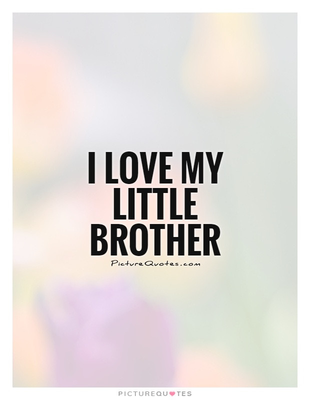 Baby Brother Quotes
 Love My Little Brother Quotes QuotesGram