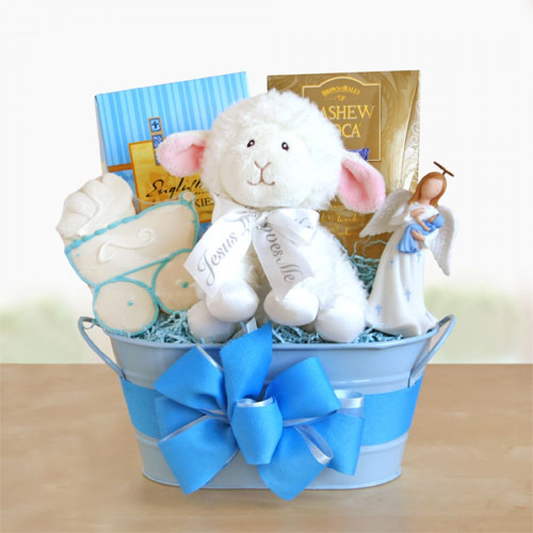 Baby Christening Gift Idea
 Blue Boy Christening Gift Baskets