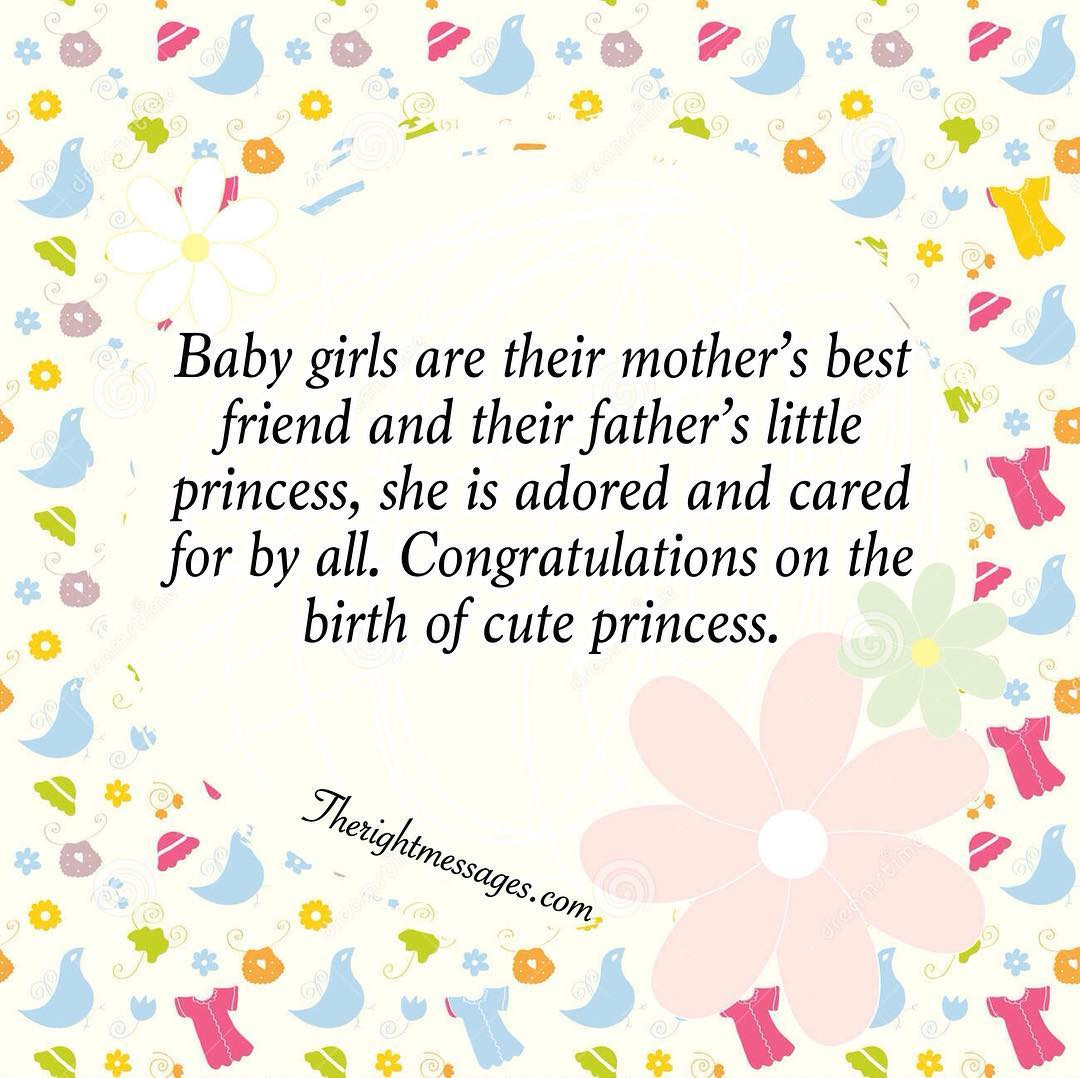 Baby Congratulations Quotes
 New Born Baby Girl Wishes Quotes & Congratulation