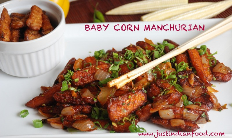Baby Corn Manchurian
 Baby Corn Manchurian CookEat