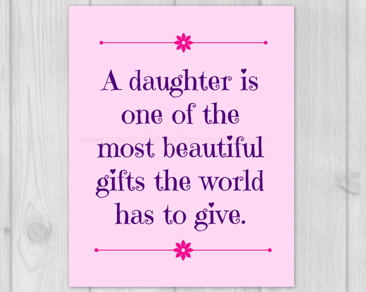 Baby Dad Quotes
 Dad Quote 8x10 Art Print New Daddy Gift Baby Girl Decor