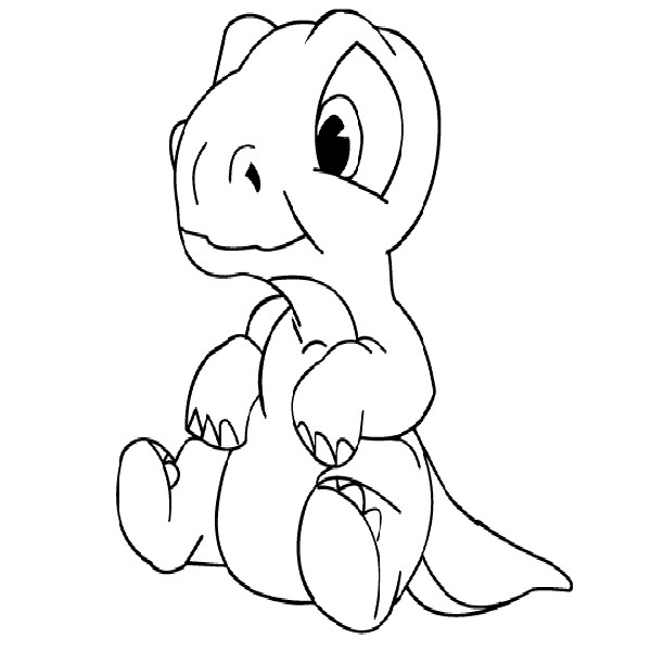 Baby Dinosaur Coloring Page
 Baby Dinosaur Coloring Pages