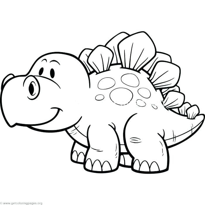 Baby Dinosaur Coloring Page
 Dinosaur Drawing Cartoon at GetDrawings