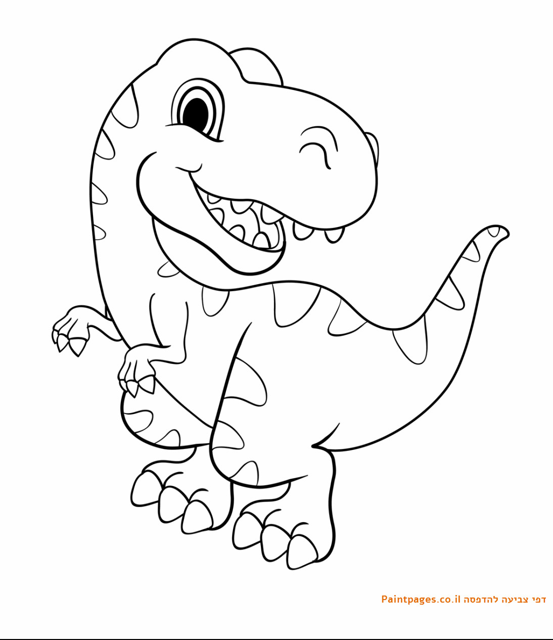 Baby Dinosaur Coloring Page
 דף צביעה דינוזאור רקס