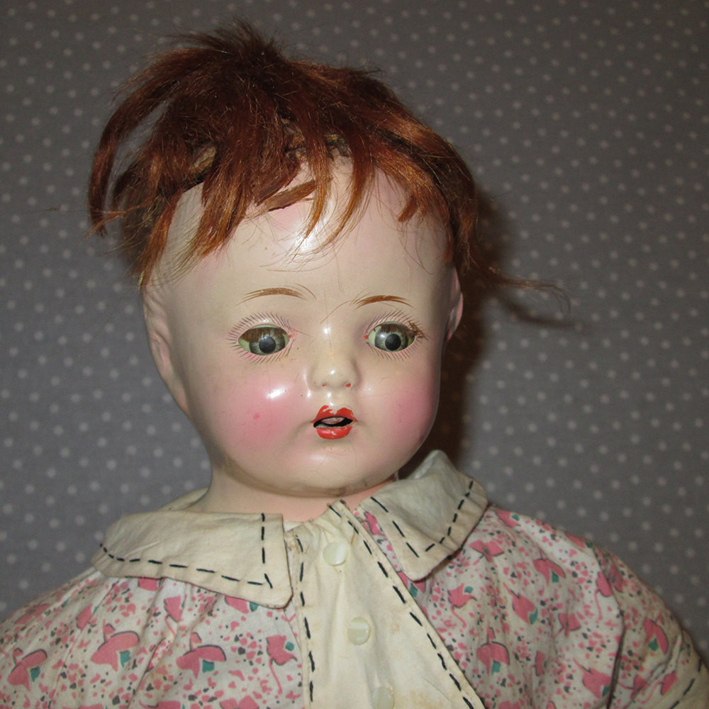Baby Dolls With Red Hair
 Antique Baby Girl Doll Red Head Open and Close Sleepy Eyes