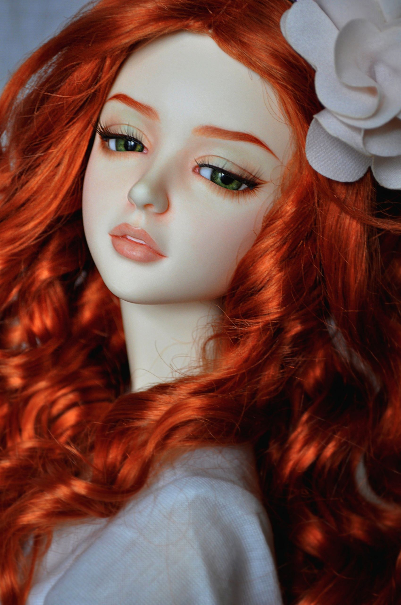 Baby Dolls With Red Hair
 Toys doll baby long hair girl beautiful red hair green eyes wallpaper 2848x4288