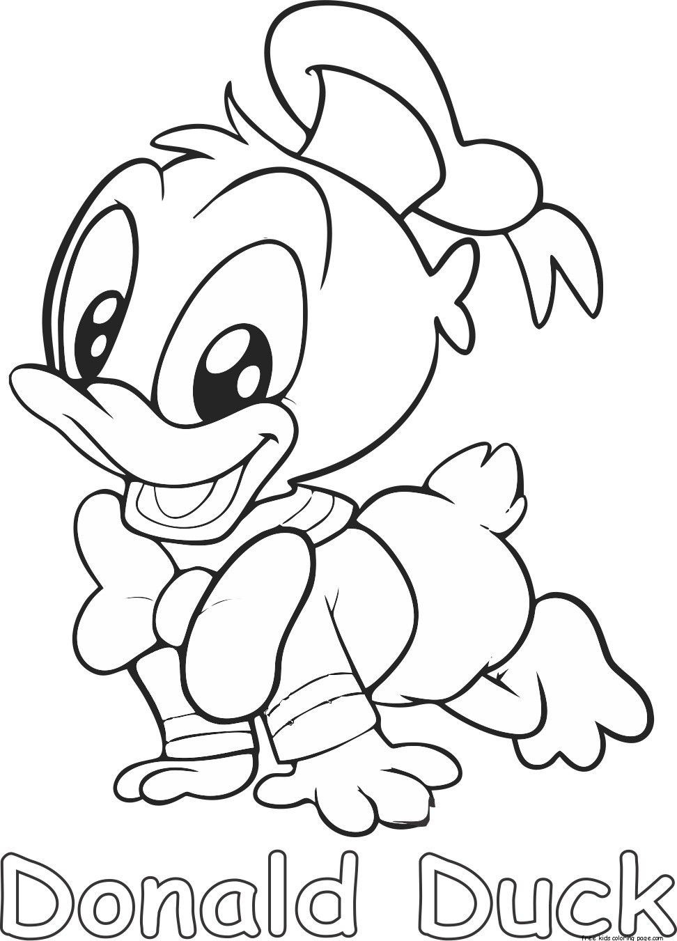 Baby Donald Duck Coloring Pages
 Duck Coloring Pages for Preschoolers