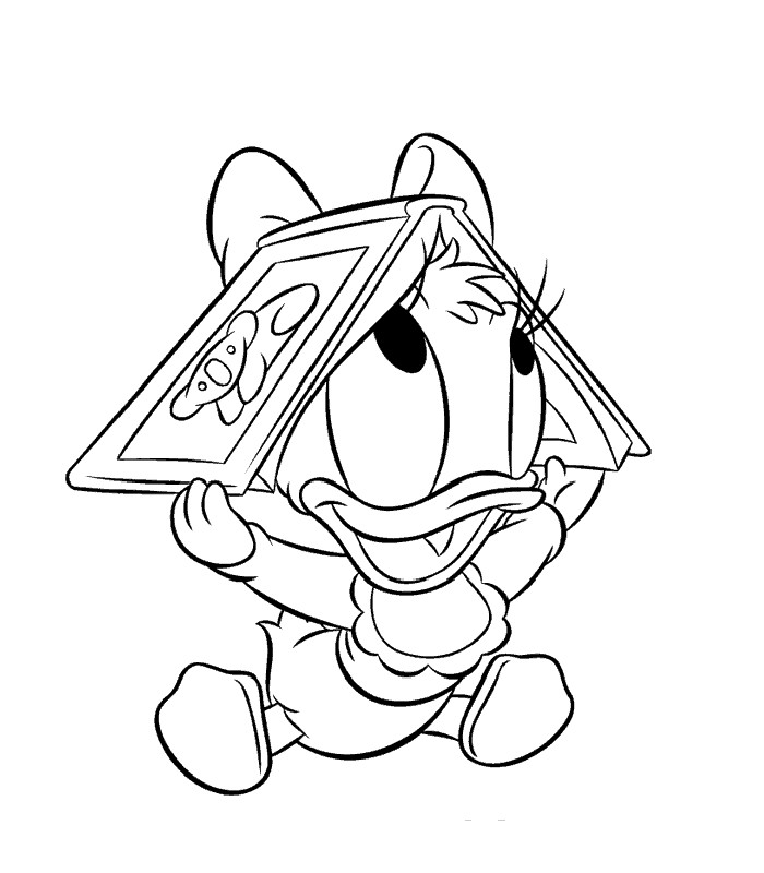 Baby Donald Duck Coloring Pages
 Donald Duck Baby Coloring Pages to Print