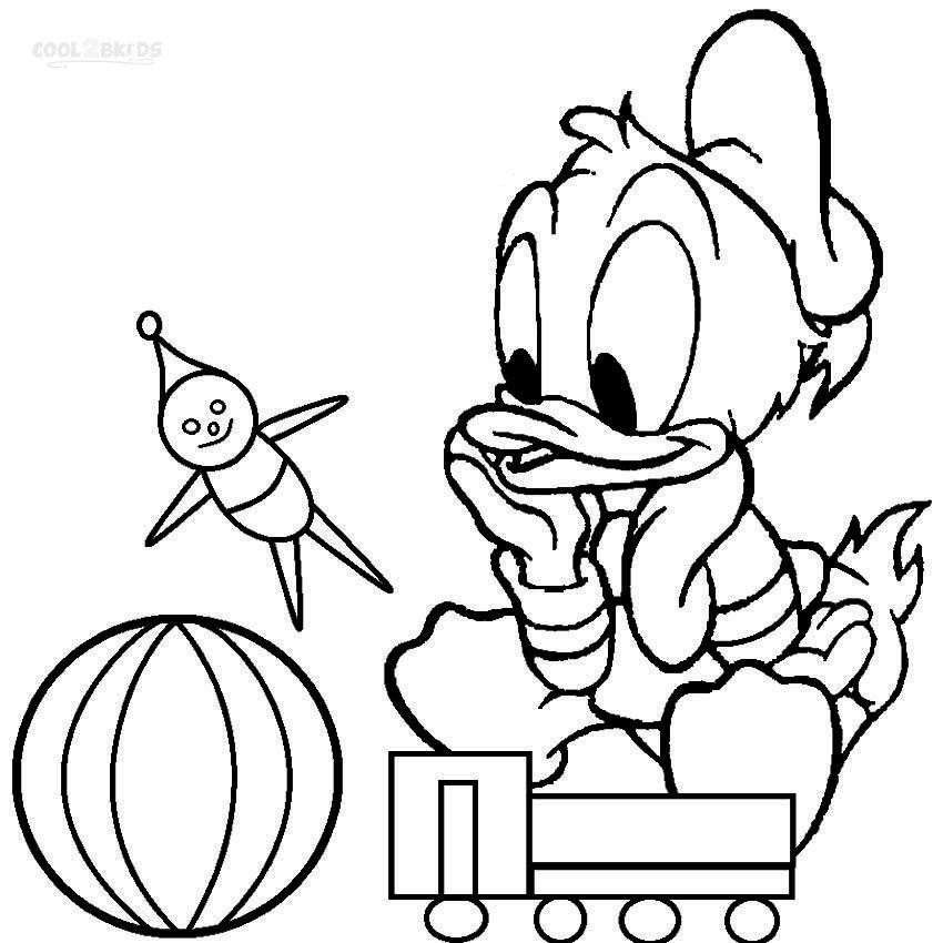 Baby Donald Duck Coloring Pages
 Printable Donald Duck Coloring Pages For Kids