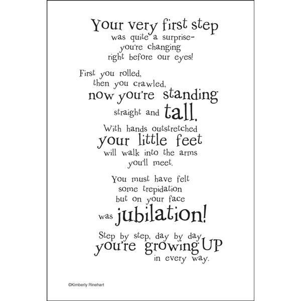 Baby First Steps Quotes
 Dinglefoot s Scrapbooking First Steps Poem For A Page