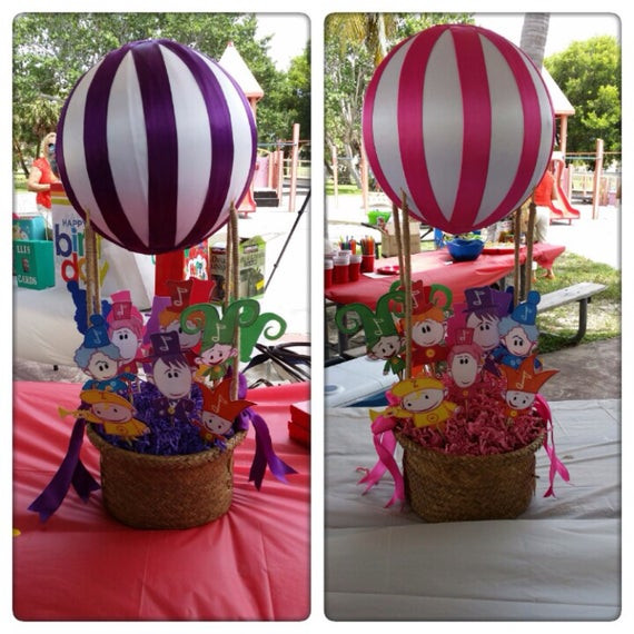 Baby First Tv Party Supplies
 Items similar to Notekins baby first tv hot air balloon